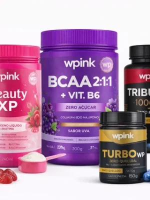 Kit WPink Wesha Chá Verde e Abacaxi + 2 Cabelos e Unhas