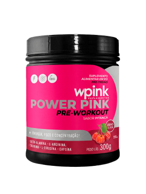 super power pink de pitanga - pré-treino - 300g - wp