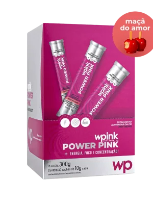 power pink de maçã do amor - pré-treino - 300g - wp