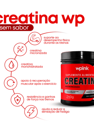 creatina sem sabor - 240g – wp