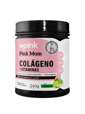 colágeno pink mom de limão - 240g – wp