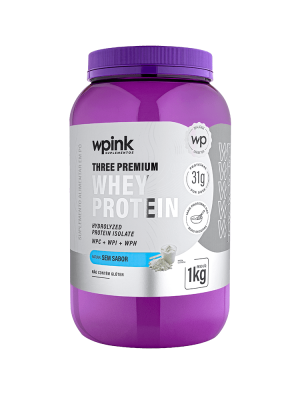 three premium whey protein sem sabor - (1kg) - wp