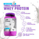 three premium whey protein sem sabor - (1kg) - wp