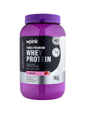 three premium whey protein morango 3W - (1kg) - wp