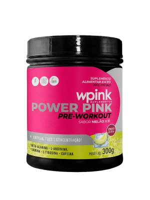 super power pink de melão ice - pré-treino - 300g - wp