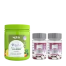 kit wesha chá verde e abacaxi + 2 ácidos hialurônicos