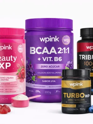 Kit Beauty & Power: Colágeno + BCAA + Tribulus + Turbo WP